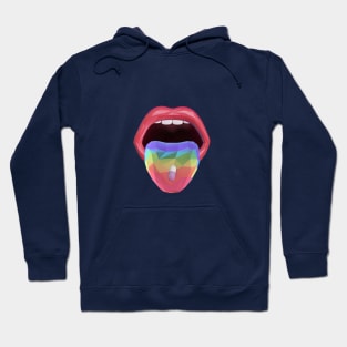 Mouth with tongue sticking out Hoodie